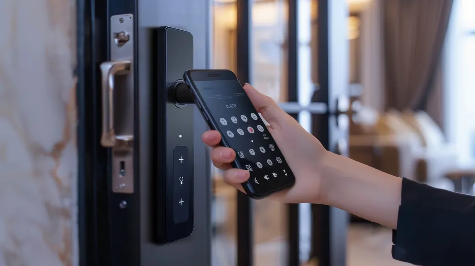 Unlocking a smart door lock with a mobile phone